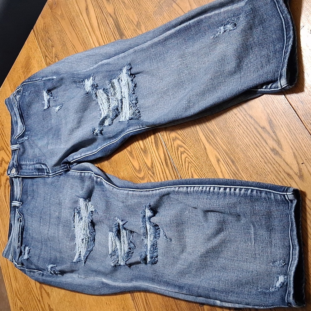 JUDY BLUE Jeans Womens 20W Blue BOYFRIEND FIT Denim Preowned Distressed Used